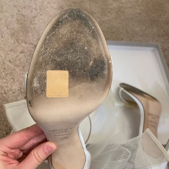 Jimmy Choo Aveline 100 Heels in Latte - Picture 13 of 16